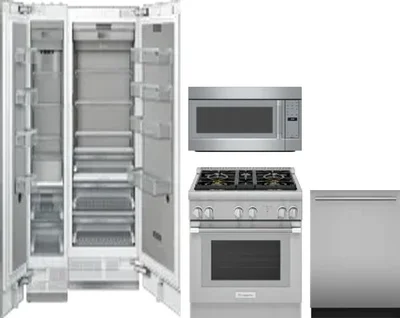 5 Piece Package Includes Refrigerator, Freezer, Range, Microwave And Dishwasher