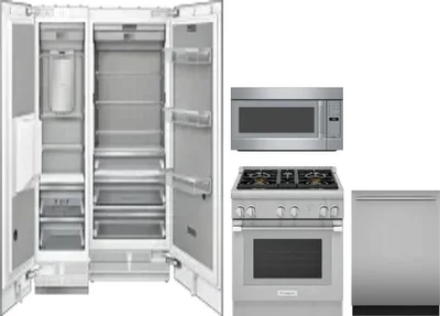 5 Piece Package Includes Refrigerator, Freezer, Range, Microwave And Dishwasher