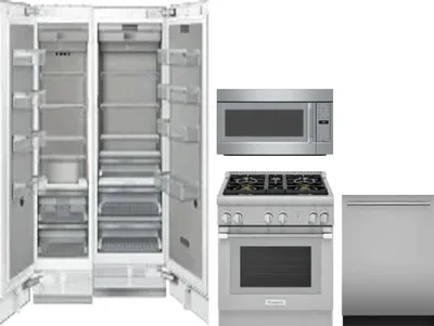 5 Piece Package Includes Refrigerator, Freezer, Range, Microwave And Dishwasher