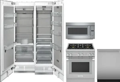 5 Piece Package Includes Refrigerator, Freezer, Range, Microwave And Dishwasher