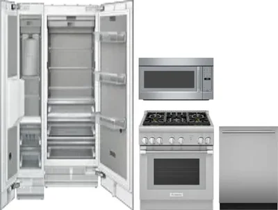 5 Piece Package Includes Refrigerator, Freezer, Range, Microwave And Dishwasher