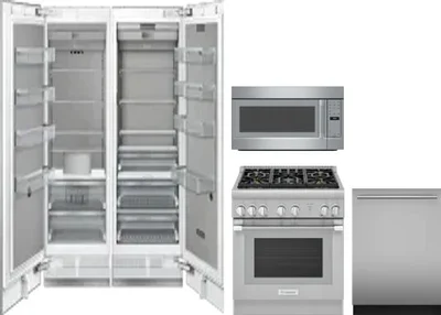 5 Piece Package Includes Refrigerator, Freezer, Range, Microwave And Dishwasher
