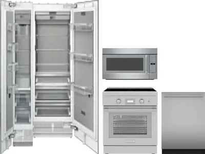 5 Piece Package Includes Refrigerator, Freezer, Range, Microwave And Dishwasher