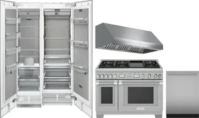 5 Piece Package Includes Refrigerator, Freezer, Range, Hood And Dishwasher
