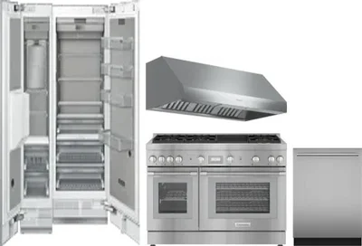 5 Piece Package Includes Refrigerator, Freezer, Range, Hood And Dishwasher