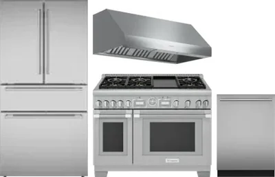 4 Piece Package Includes Refrigerator, Range, Hood And Dishwasher