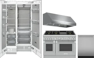 5 Piece Package Includes Refrigerator, Freezer, Range, Hood And Dishwasher