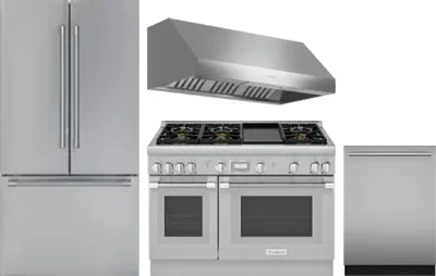 4 Piece Package Includes Refrigerator, Range, Hood And Dishwasher