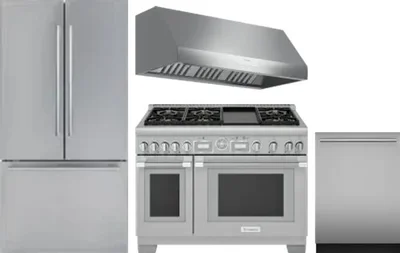 4 Piece Package Includes Refrigerator, Range, Hood And Dishwasher