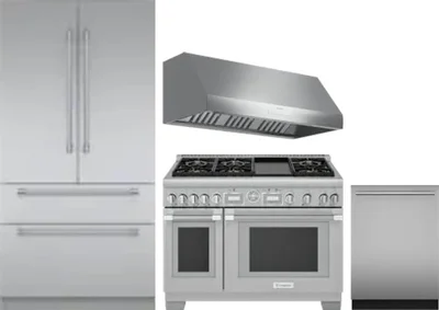 4 Piece Package Includes Refrigerator, Range, Hood And Dishwasher