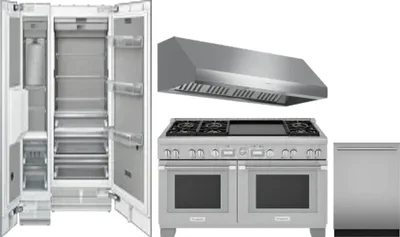 5 Piece Package Includes Refrigerator, Freezer, Range, Hood And Dishwasher