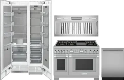 5 Piece Package Includes Refrigerator, Freezer, Range, Hood And Dishwasher
