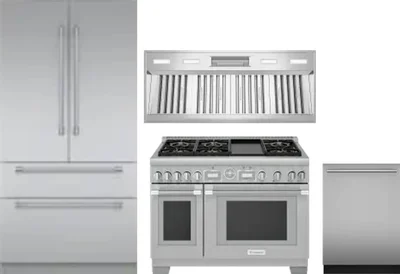 4 Piece Package Includes Refrigerator, Range, Hood And Dishwasher