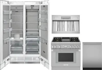 5 Piece Package Includes Refrigerator, Freezer, Range, Hood And Dishwasher