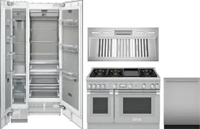 5 Piece Package Includes Refrigerator, Freezer, Range, Hood And Dishwasher