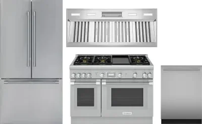 4 Piece Package Includes Refrigerator, Range, Hood And Dishwasher
