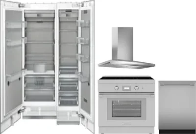 5 Piece Package Includes Refrigerator, Freezer, Range, Hood And Dishwasher