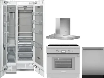 5 Piece Package Includes Refrigerator, Freezer, Range, Hood And Dishwasher