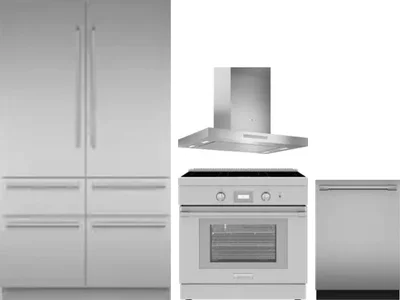 4 Piece Package Includes Refrigerator, Range, Hood And Dishwasher
