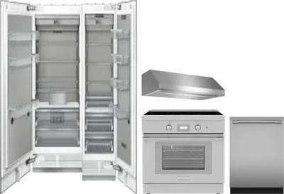 5 Piece Package Includes Refrigerator, Freezer, Range, Hood And Dishwasher
