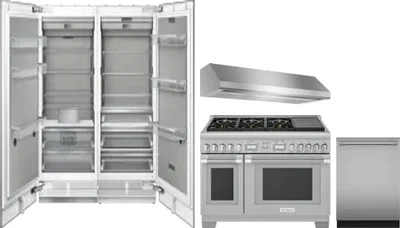 5 Piece Package Includes Refrigerator, Freezer, Range, Hood And Dishwasher