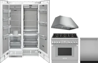 5 Piece Package Includes Refrigerator, Freezer, Range, Hood And Dishwasher
