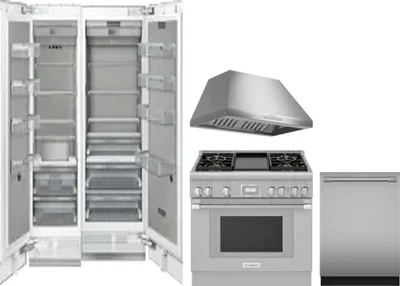 5 Piece Package Includes Refrigerator, Freezer, Range, Hood And Dishwasher