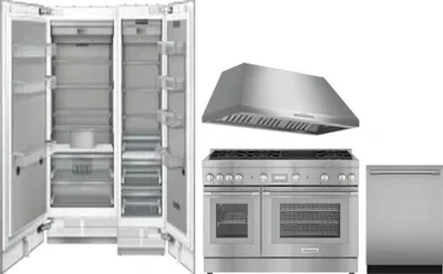 5 Piece Package Includes Refrigerator, Freezer, Range, Hood And Dishwasher