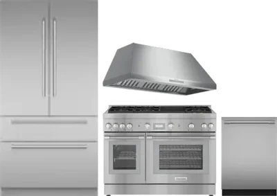 4 Piece Package Includes Refrigerator, Range, Hood And Dishwasher