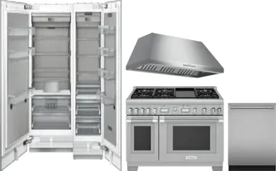5 Piece Package Includes Refrigerator, Freezer, Range, Hood And Dishwasher