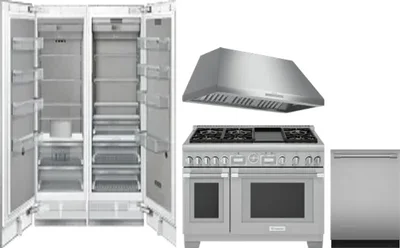 5 Piece Package Includes Refrigerator, Freezer, Range, Hood And Dishwasher