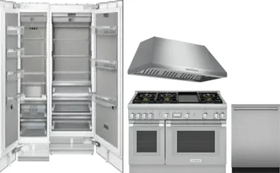 5 Piece Package Includes Refrigerator, Freezer, Range, Hood And Dishwasher