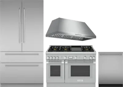 4 Piece Package Includes Refrigerator, Range, Hood And Dishwasher