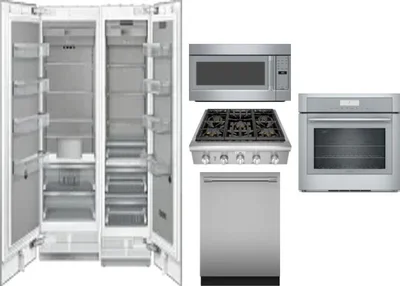 6 Piece Package Includes Refrigerator, Freezer, Cooktop, Wall Oven, Microwave And Dishwasher