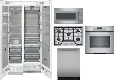 6 Piece Package Includes Refrigerator, Freezer, Cooktop, Wall Oven, Microwave And Dishwasher