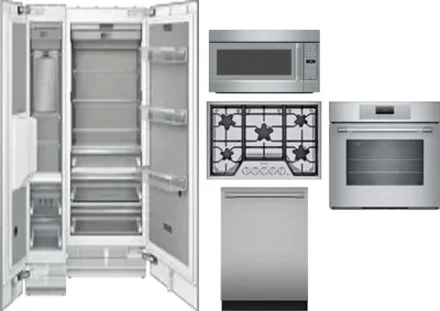 6 Piece Package Includes Refrigerator, Freezer, Cooktop, Wall Oven, Microwave And Dishwasher