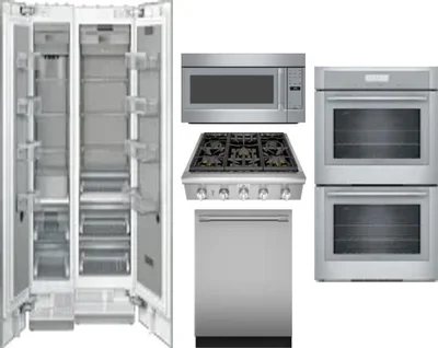 6 Piece Package Includes Refrigerator, Freezer, Cooktop, Wall Oven, Microwave And Dishwasher