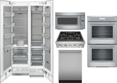 6 Piece Package Includes Refrigerator, Freezer, Cooktop, Wall Oven, Microwave And Dishwasher
