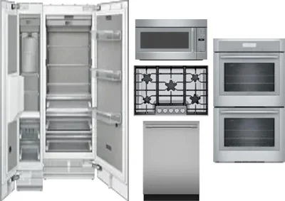 6 Piece Package Includes Refrigerator, Freezer, Cooktop, Wall Oven, Microwave And Dishwasher
