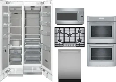 6 Piece Package Includes Refrigerator, Freezer, Cooktop, Wall Oven, Microwave And Dishwasher