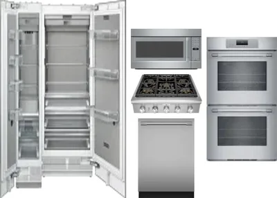 6 Piece Package Includes Refrigerator, Freezer, Cooktop, Wall Oven, Microwave And Dishwasher