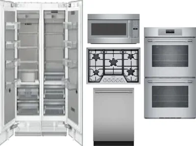 6 Piece Package Includes Refrigerator, Freezer, Cooktop, Wall Oven, Microwave And Dishwasher