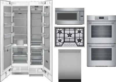 6 Piece Package Includes Refrigerator, Freezer, Cooktop, Wall Oven, Microwave And Dishwasher