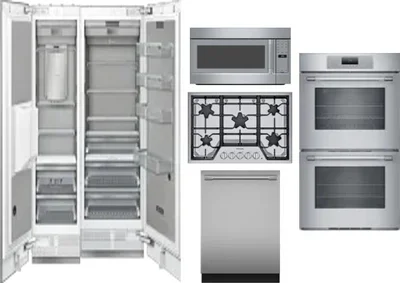 6 Piece Package Includes Refrigerator, Freezer, Cooktop, Wall Oven, Microwave And Dishwasher