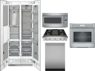 6 Piece Package Includes Refrigerator, Freezer, Cooktop, Wall Oven, Microwave And Dishwasher