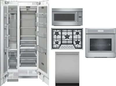 6 Piece Package Includes Refrigerator, Freezer, Cooktop, Wall Oven, Microwave And Dishwasher