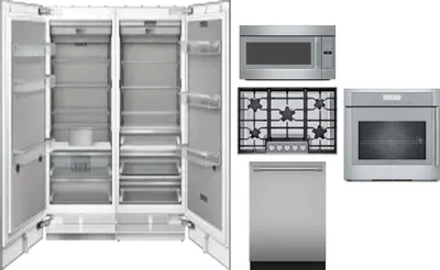 6 Piece Package Includes Refrigerator, Freezer, Cooktop, Wall Oven, Microwave And Dishwasher