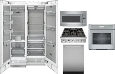 6 Piece Package Includes Refrigerator, Freezer, Cooktop, Wall Oven, Microwave And Dishwasher