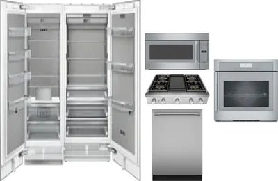 6 Piece Package Includes Refrigerator, Freezer, Cooktop, Wall Oven, Microwave And Dishwasher