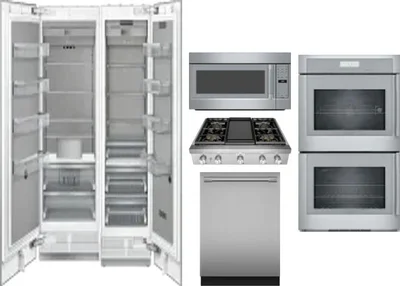 6 Piece Package Includes Refrigerator, Freezer, Cooktop, Wall Oven, Microwave And Dishwasher